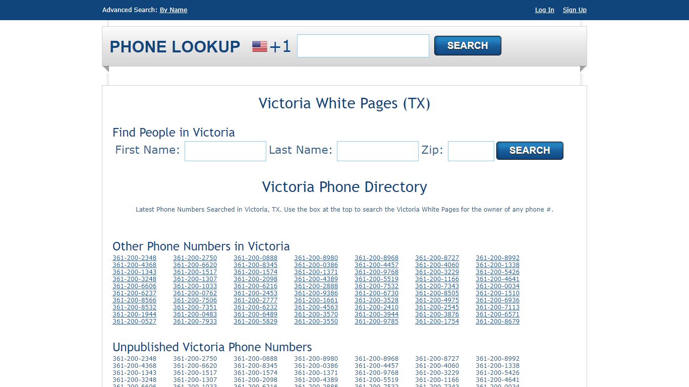 Victoria White Pages - Victoria Phone Directory Lookup